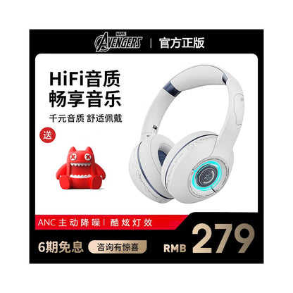 Marvel MR18 Head mounted Active Noise Reduction Bluetooth Earphones for Gaming Long Range Dynamic Earphones