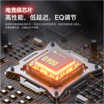 Smaug G900 Gaming Earphones Head Mounted Four Mode Gaming Bluetooth Computer with Wireless 2 4G Delta image 5