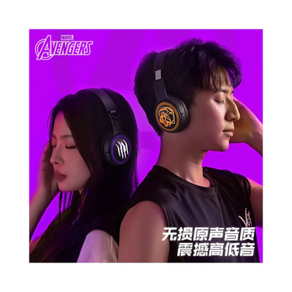 Marvel co branded Bluetooth headset Iron Man Black Gold wireless headset ultra long battery life headset for esports games image 2