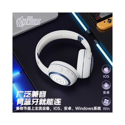 Marvel co branded Bluetooth headset Iron Man Black Gold wireless headset ultra long battery life headset for esports games image 3