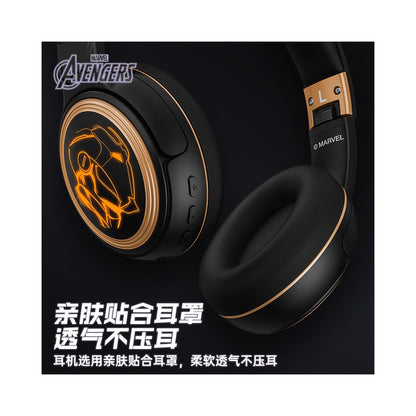Marvel co branded Bluetooth headset Iron Man Black Gold wireless headset ultra long battery life headset for esports games image 4