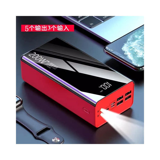 Authentic 200W Super Fast Power Bank 100000mAh Suitable for Apple Huawei Xiaomi Oppo Large Capacity
