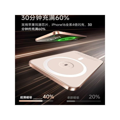 The 3C certification of the power bank can be used for airplane magnetic suction 2025 The new ultra thin model is suitable for Apple Xiaomi wireless fast charging image 3