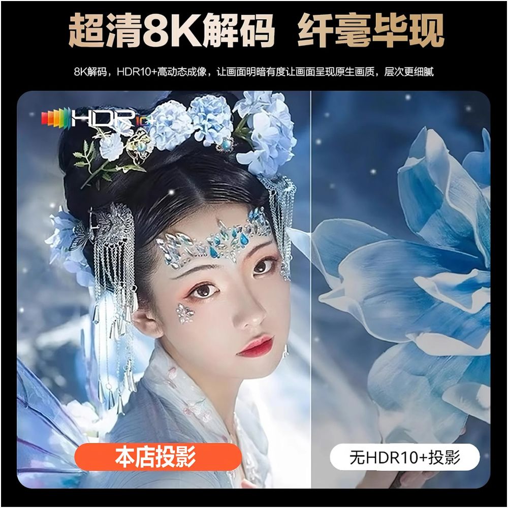 2025 New Home Projector No Curtain Required 8K Decoding Laser TV Dormitory Living Room Home Cinema Integrated Machine image 1