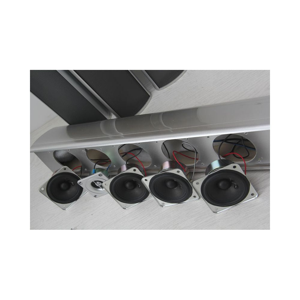 Landing home theater 5 1 combination center surround speaker with frequency divider sound absorbing cotton active 10 inch subwoofer image 2