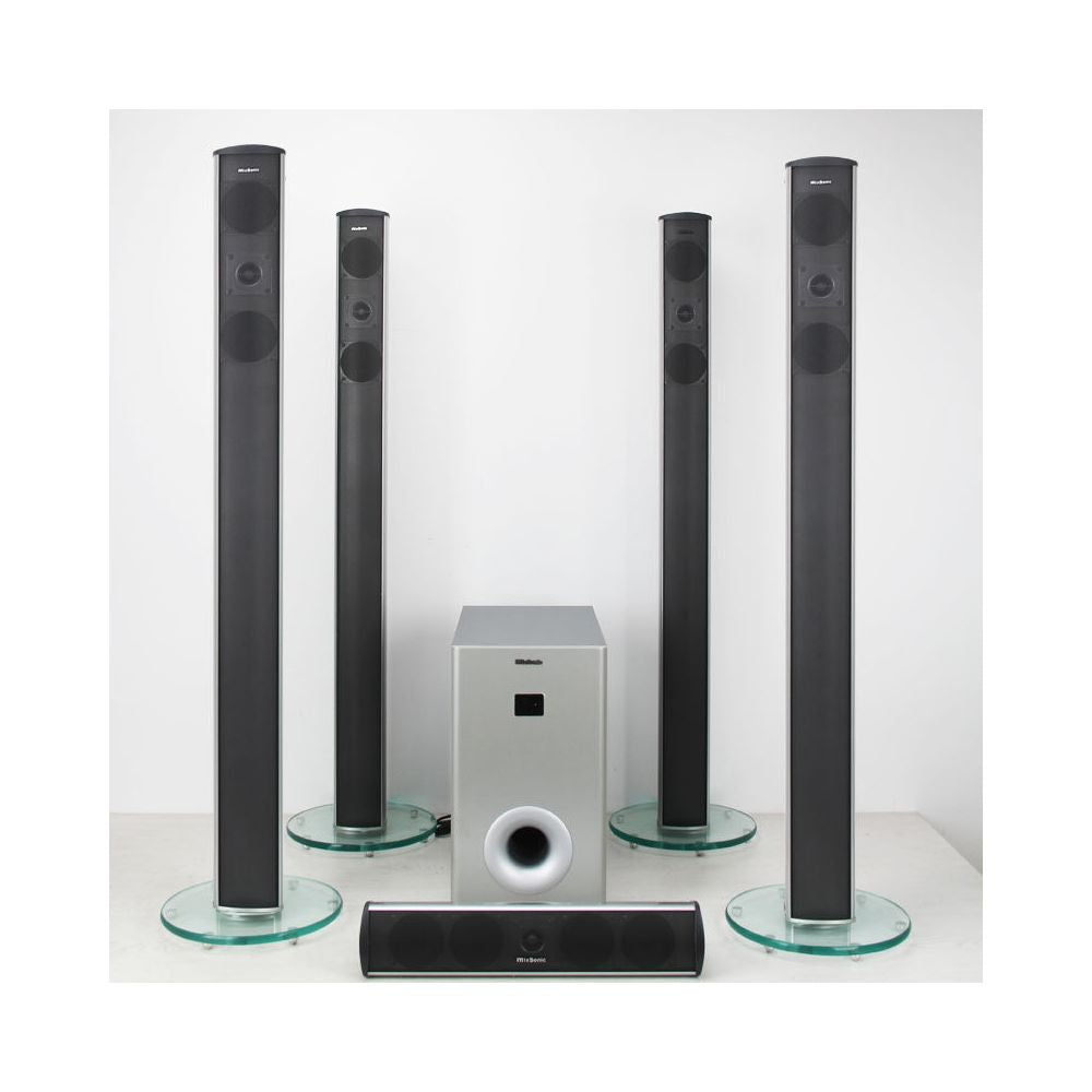 Landing home theater 5 1 combination center surround speaker with frequency divider sound absorbing cotton active 10 inch subwoofer image 5