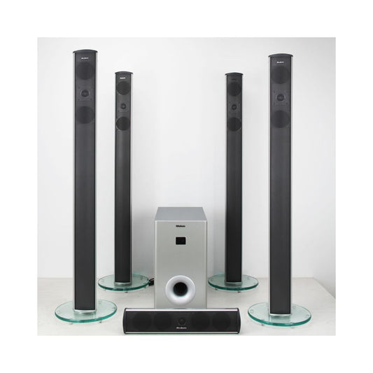 Landing home theater 5 1 combination center surround speaker with frequency divider sound absorbing cotton active 10 inch subwoofer