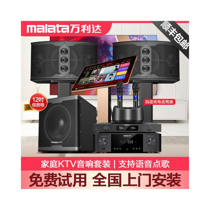 Wanlida Home KTV Sound Set Professional Full Set of Home KTV Living Room Song Ordering Machine Karaoke Speaker Equipment image 1