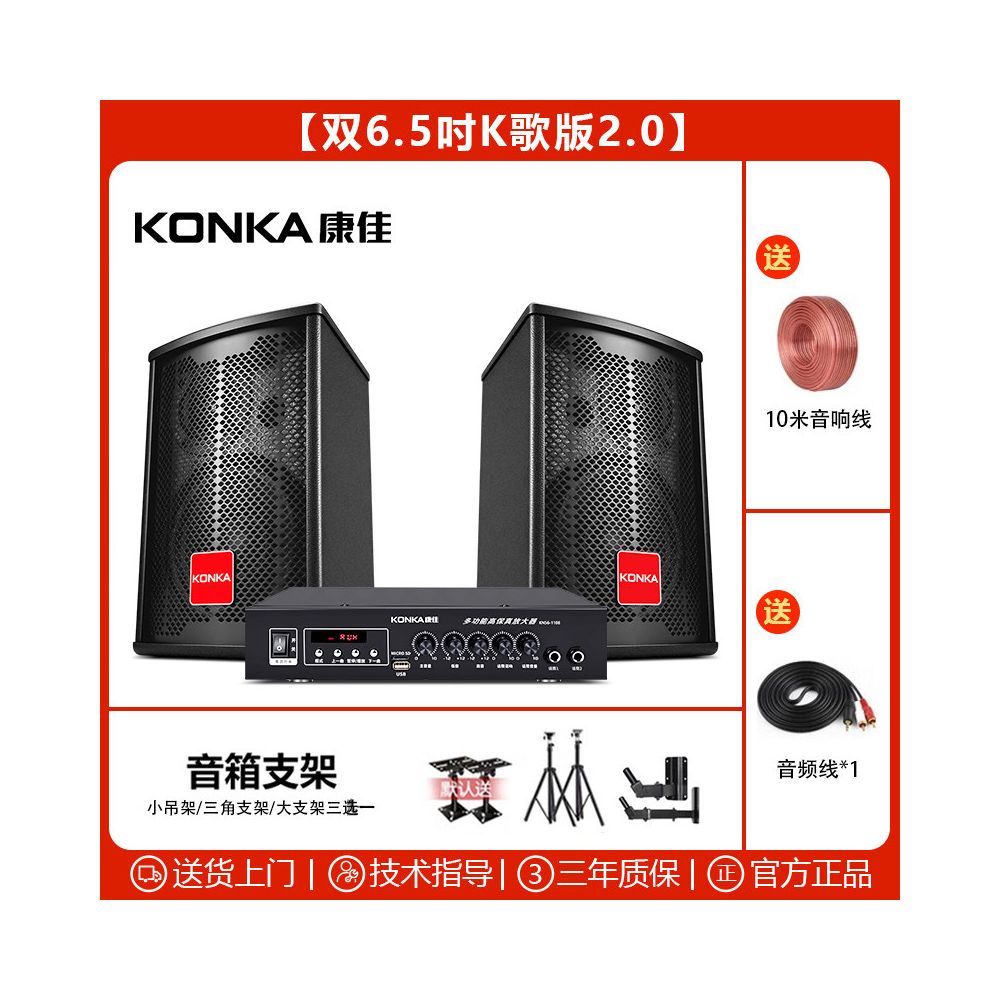 Commercial Home Cinema KTV Sound Amplifier Set Karaoke Song Restaurant Dance Gym Meeting Room Speaker