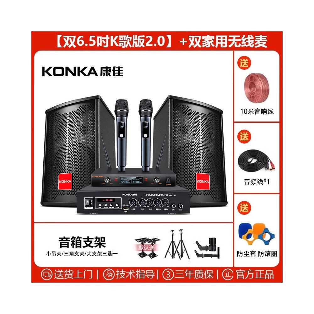 Commercial Home Cinema KTV Sound Amplifier Set Karaoke Song Restaurant Dance Gym Meeting Room Speaker