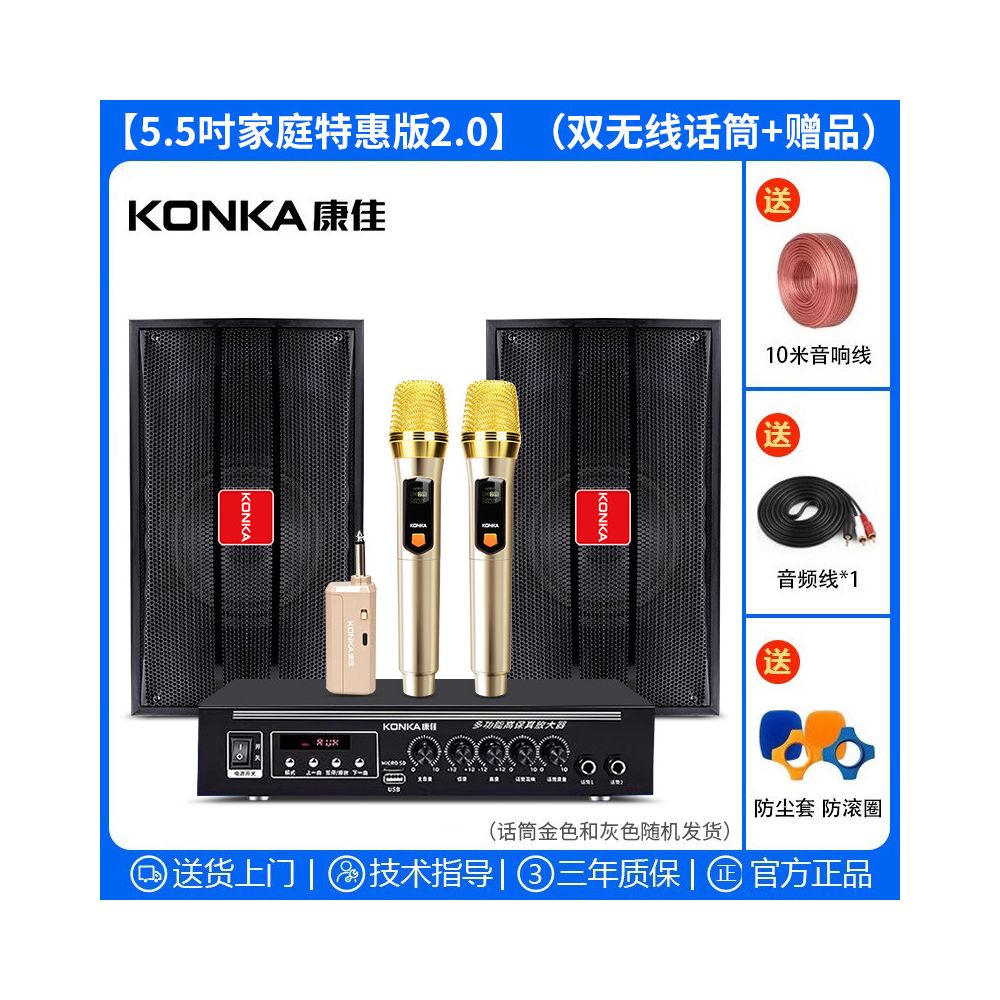 Commercial Home Cinema KTV Sound Amplifier Set Karaoke Song Restaurant Dance Gym Meeting Room Speaker