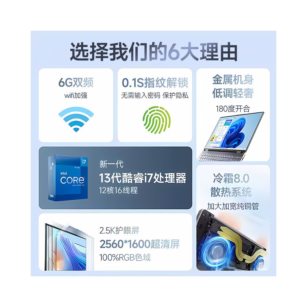 2026 New National Standard 12th Generation Core i7 Laptop i9 Independent Graphics Card Laptop New Business 16 Thin and Light Handheld High end Esports Game Official Flagship Store Authentic image 5