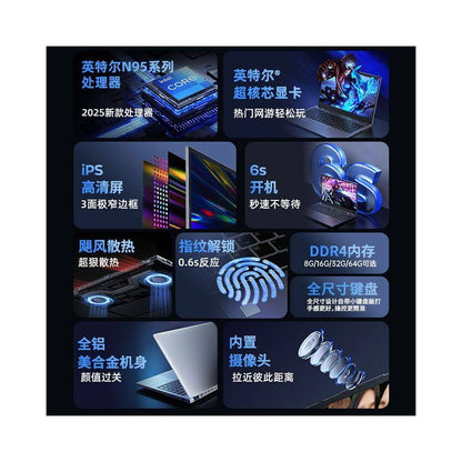 05 New Core i9 Laptop 5 6 inch Lightweight Office Design Esports Gaming Notebook image 2