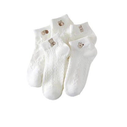 Loss of rice welfare free shipping for spring and summer new women s socks men s socks small white socks women s fashion thin short socks breathable boat socks image 5