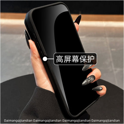 17 Suitable for Apple 16pro phone case new 15promax magnetic rotating bracket 14 2 in 1 13pm slide lens iPhone 12por all inclusive XSmax anti drop 8plus frosted SE image 4