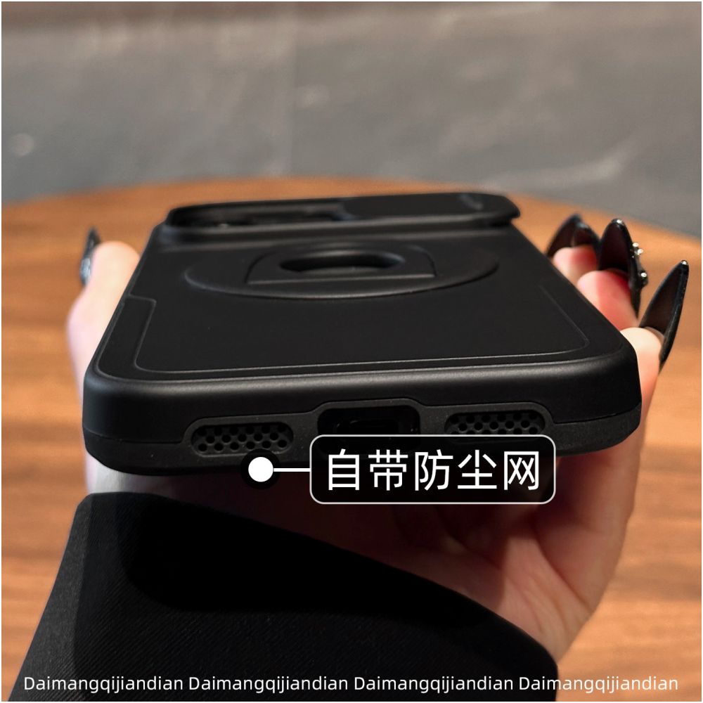 17 Suitable for Apple 16pro phone case new 15promax magnetic rotating bracket 14 2 in 1 13pm slide lens iPhone 12por all inclusive XSmax anti drop 8plus frosted SE image 5