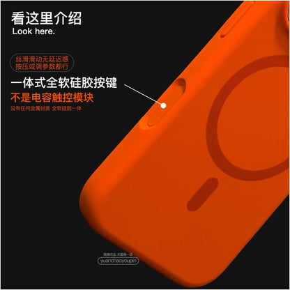 Ape Tide Premium Pure Black Magsafe Strong Magnetic Suitable for iPhone 17 Promax Phone Protective Case Liquid Silicone Apple 17 PRO Protective Cover Full Package Anti Drop Soft Edge 17 Simple Thicken image 4