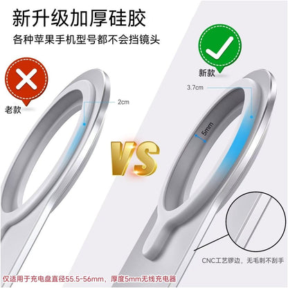 Suitable for Magsafe desktop iPhone Hong Kong version 25W wireless charging phone aluminum alloy bracket magnetic suction image 5
