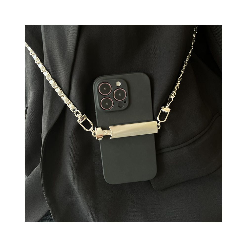 Mobile phone lanyard crossbody chain with adjustable back chain and diagonal cross for women s high end hanging neck Apple universal phone back clip