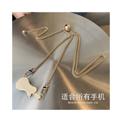 Mobile phone lanyard crossbody chain with adjustable back chain and diagonal cross for women s high end hanging neck Apple universal phone back clip