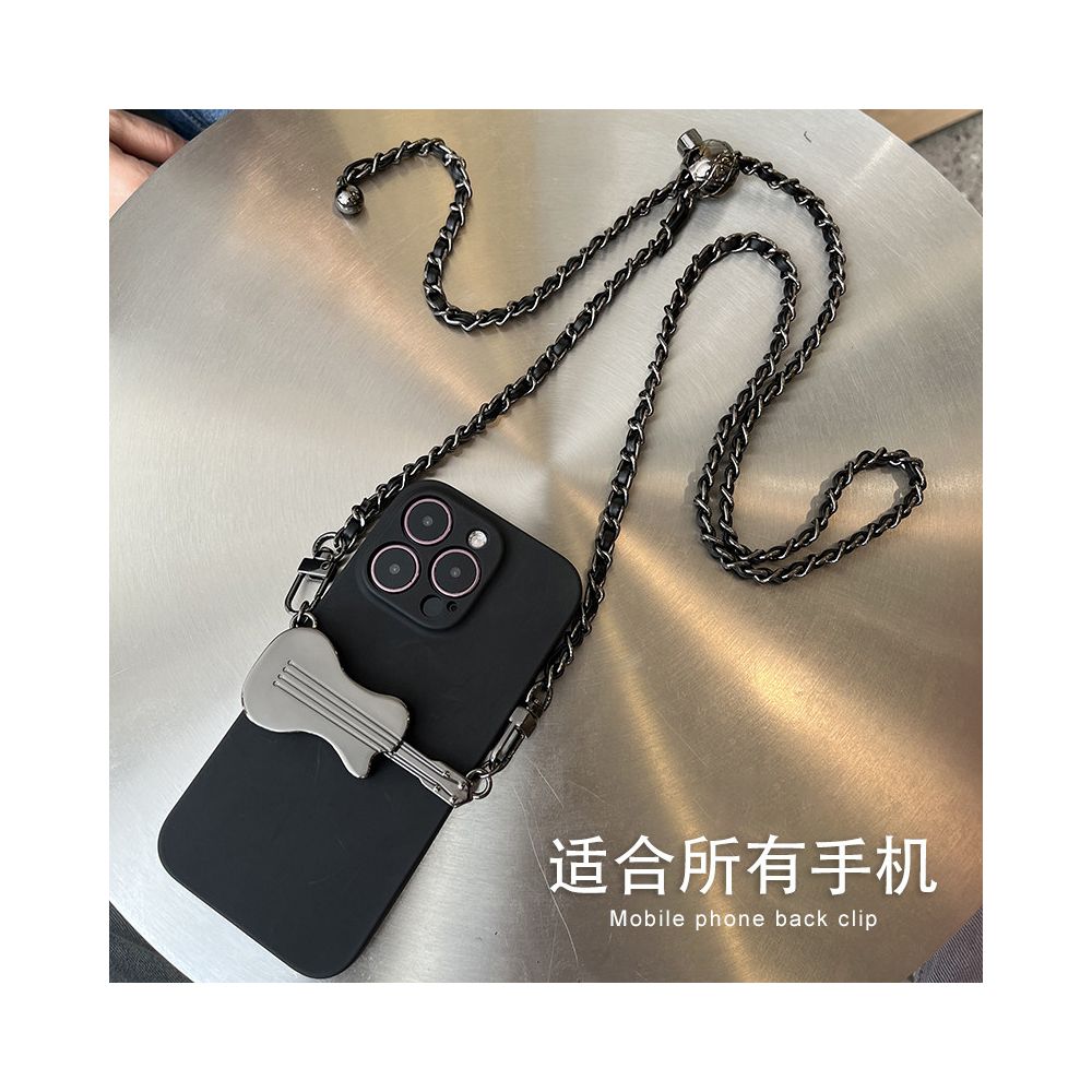 Mobile phone lanyard crossbody chain with adjustable back chain and diagonal cross for women s high end hanging neck Apple universal phone back clip