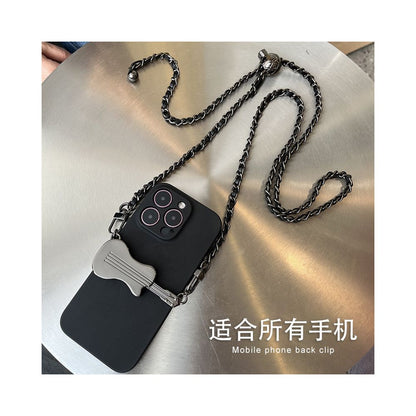 Mobile phone lanyard crossbody chain with adjustable back chain and diagonal cross for women s high end hanging neck Apple universal phone back clip
