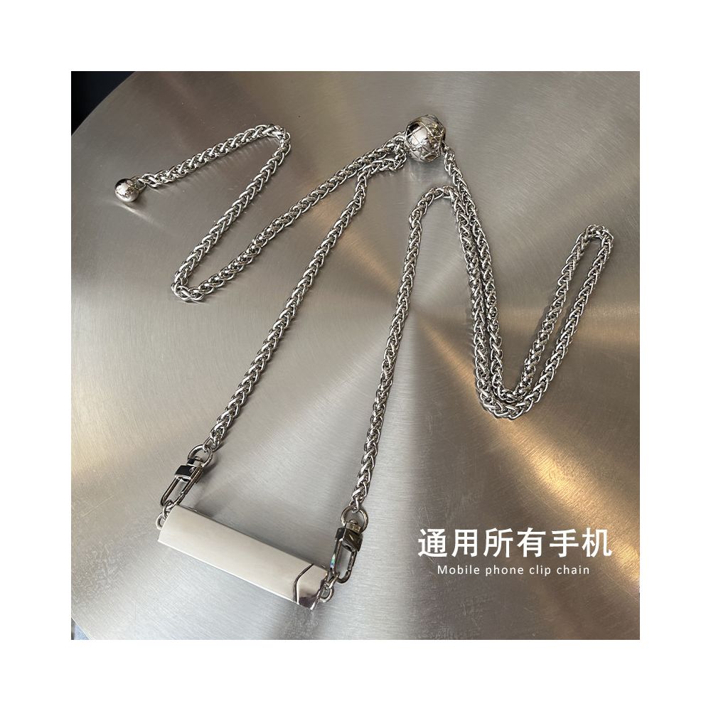 Mobile phone lanyard crossbody chain with adjustable back chain and diagonal cross for women s high end hanging neck Apple universal phone back clip