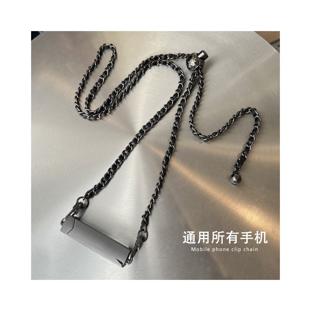 Mobile phone lanyard crossbody chain with adjustable back chain and diagonal cross for women s high end hanging neck Apple universal phone back clip