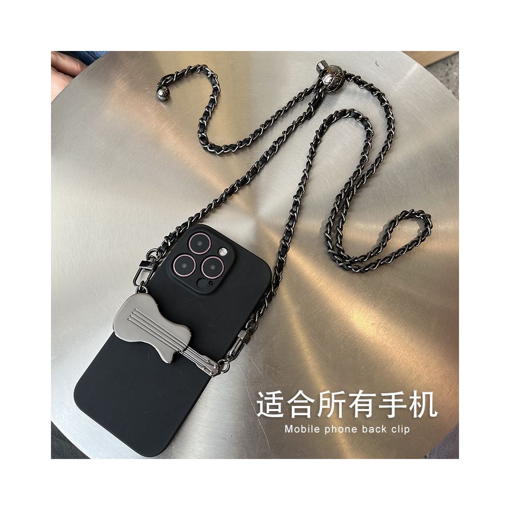 Mobile phone lanyard crossbody chain with adjustable back chain and diagonal cross for women s high end hanging neck Apple universal phone back clip