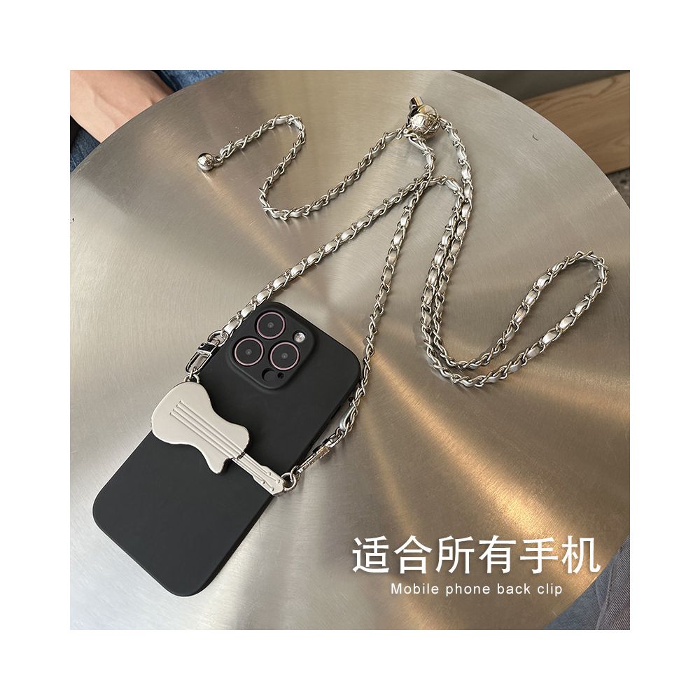 Mobile phone lanyard crossbody chain with adjustable back chain and diagonal cross for women s high end hanging neck Apple universal phone back clip