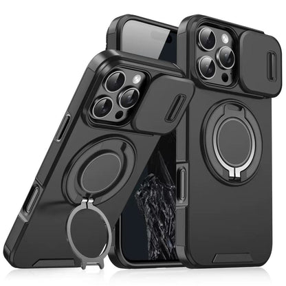 MagSafe Magnetic Wireless Charging Armor Case For iPhone16 15 17pro14max slide camera pc cover Applicable to 13 image 2
