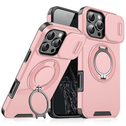 MagSafe Magnetic Wireless Charging Armor Case For iPhone16 15 17pro14max slide camera pc cover Applicable to 13