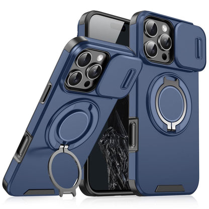 MagSafe Magnetic Wireless Charging Armor Case For iPhone16 15 17pro14max slide camera pc cover Applicable to 13