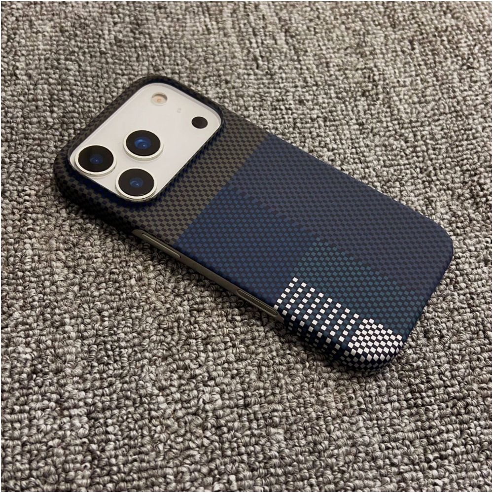 Carbon Fiber Pattern for Magsafe Magnetic Case for iPhone 12 13 14 15 16 Pro Max 17 Air image 2