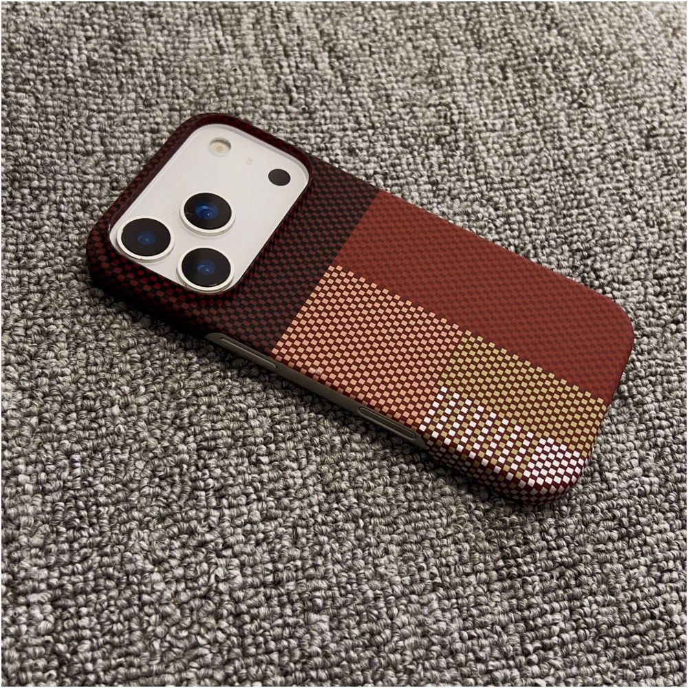 Carbon Fiber Pattern for Magsafe Magnetic Case for iPhone 12 13 14 15 16 Pro Max 17 Air