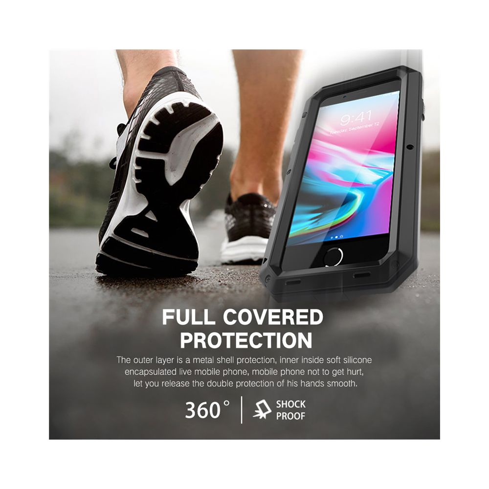 Shockproof Armor Metal Aluminum Phone Case for iPhone 16 15 14 13 12 Pro MAX Apple Metal Triple Protection Phone Case image 3