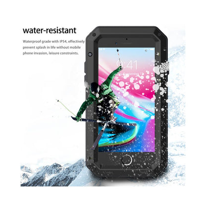 Shockproof Armor Metal Aluminum Phone Case for iPhone 16 15 14 13 12 Pro MAX Apple Metal Triple Protection Phone Case image 5