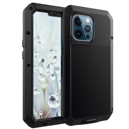 Shockproof Armor Metal Aluminum Phone Case for iPhone 16 15 14 13 12 Pro MAX Apple Metal Triple Protection Phone Case