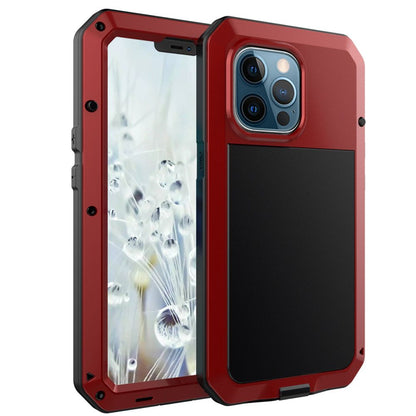 Shockproof Armor Metal Aluminum Phone Case for iPhone 16 15 14 13 12 Pro MAX Apple Metal Triple Protection Phone Case