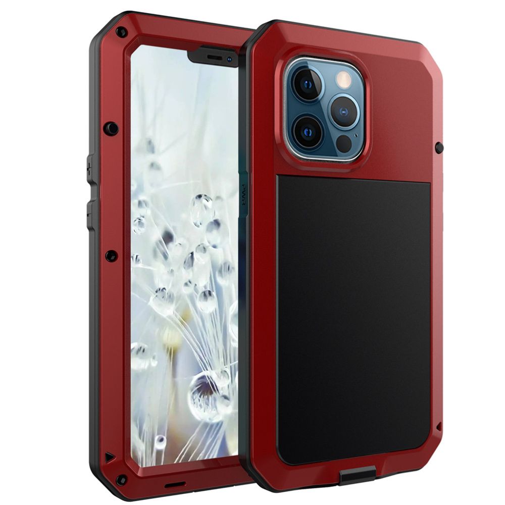 Shockproof Armor Metal Aluminum Phone Case for iPhone 16 15 14 13 12 Pro MAX Apple Metal Triple Protection Phone Case