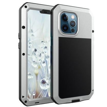 Shockproof Armor Metal Aluminum Phone Case for iPhone 16 15 14 13 12 Pro MAX Apple Metal Triple Protection Phone Case