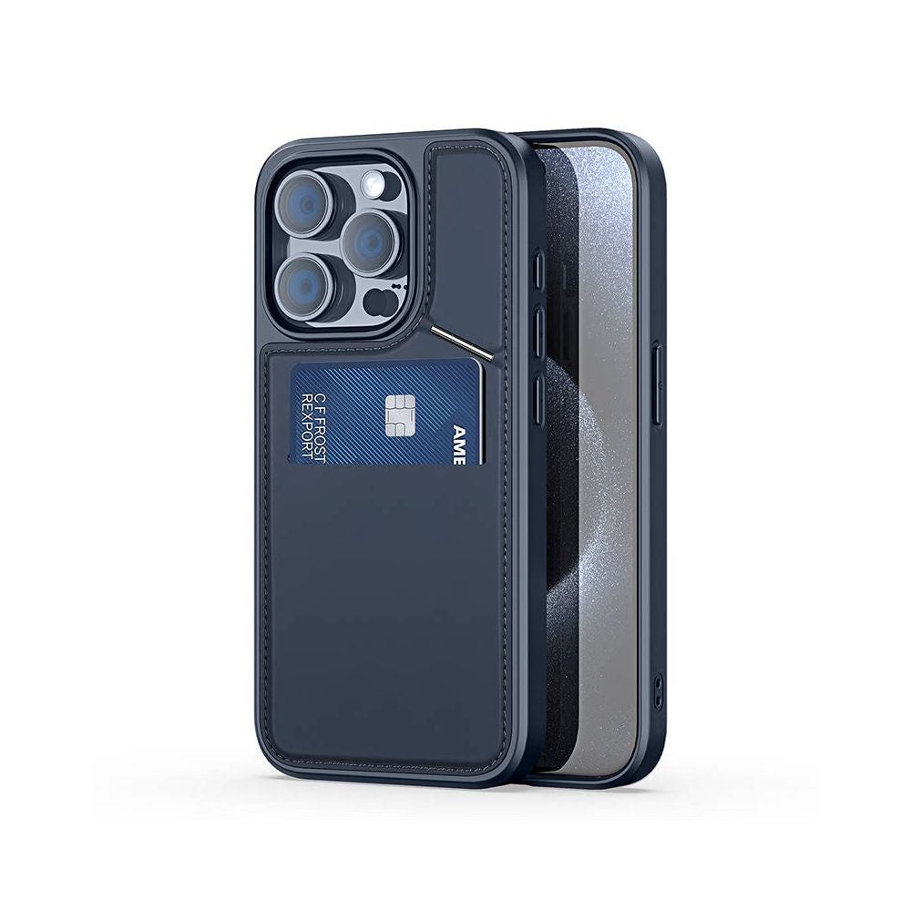 DUXDUCIS is suitable for Apple iPhone 16 15 Pro Max phone case 14 13 plus leather pattern protective cover holder card bag multifunctional Magsafe magnetic suction charging oil resistant and fingerprint resistant
