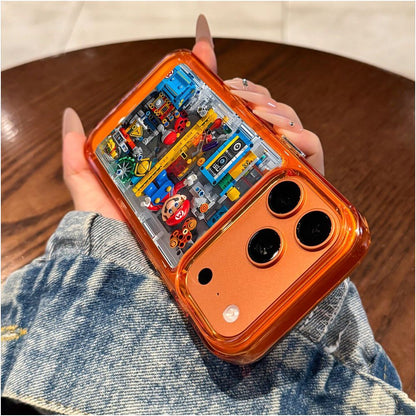 Japanese DEMIU suitable for Apple 17 Promax phone case new iPhone 17 Pro building block Mario 17 cute 16 all inclusive PM anti fall 15 creative 14 silicone ip13 niche protective case image 3