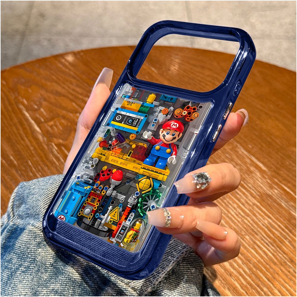 Japanese DEMIU suitable for Apple 17 Promax phone case new iPhone 17 Pro building block Mario 17 cute 16 all inclusive PM anti fall 15 creative 14 silicone ip13 niche protective case