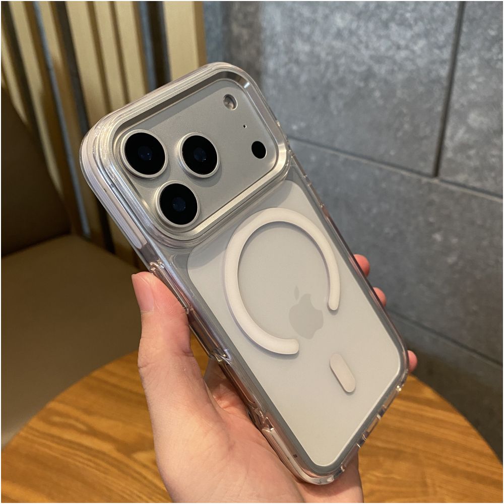New feature anti collision strip border suitable for Apple 17promax magnetic phone case iPhone 17pro Star Universe Orange 17 anti drop protective case 16promax transparent 15pro high end feel 14pm image 2