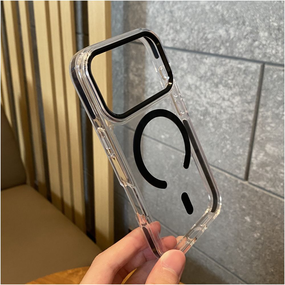New feature anti collision strip border suitable for Apple 17promax magnetic phone case iPhone 17pro Star Universe Orange 17 anti drop protective case 16promax transparent 15pro high end feel 14pm