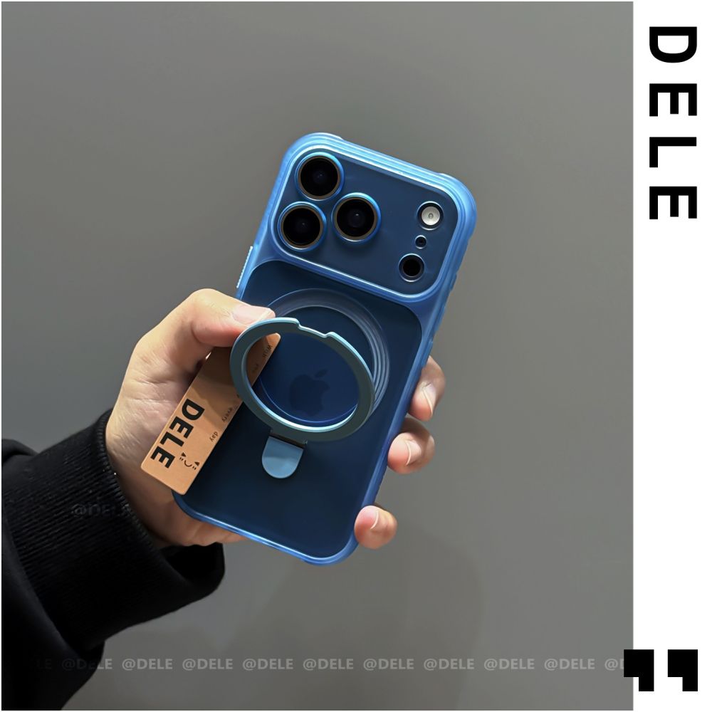 Deli is suitable for iPhone 17 16 Pro phone protective case titanium gray Michelin stand Apple 17 Promax with built in lens film four corner anti drop 15 new internet celebrities 14 high end soft edge 13pm