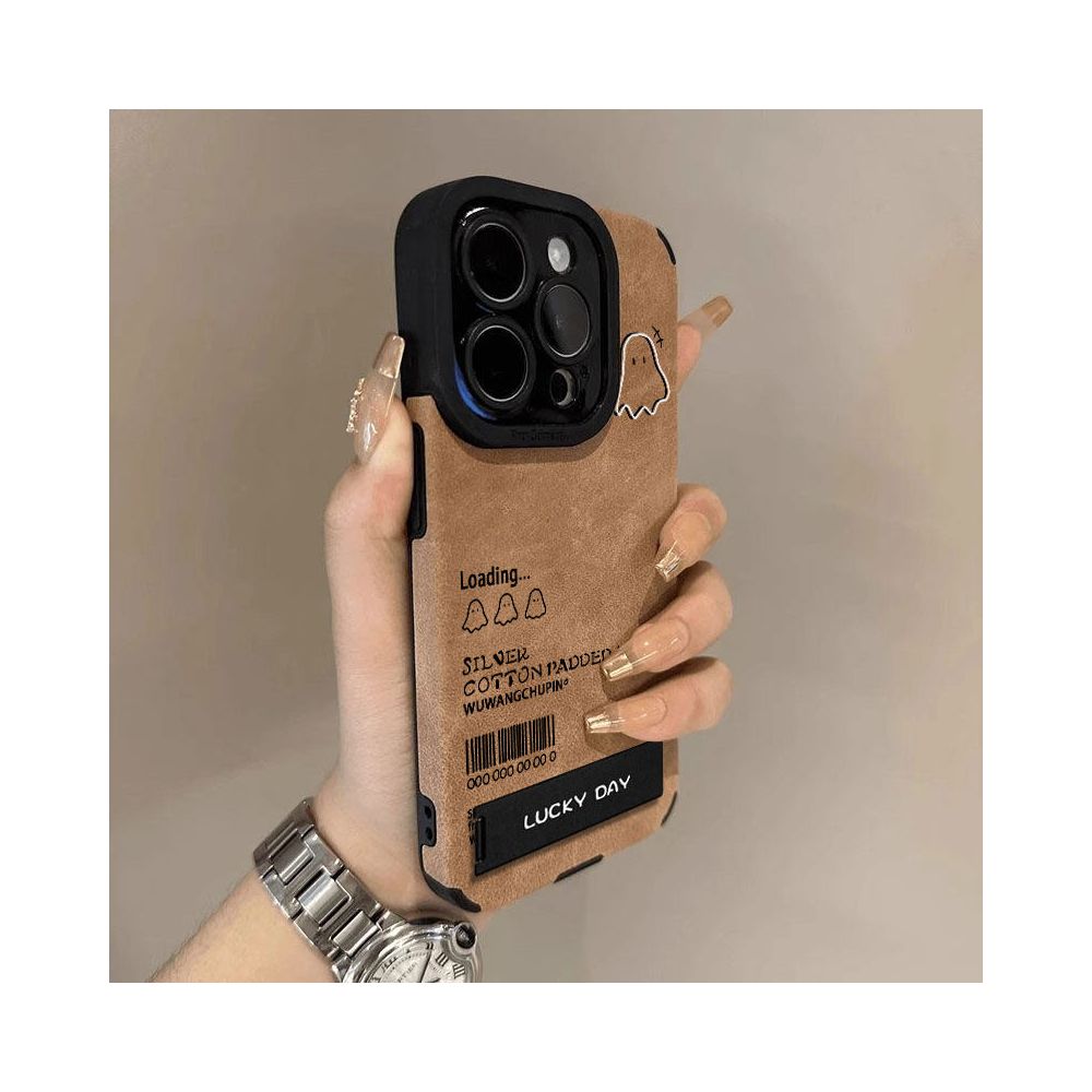Trendy Ghost Suitable for iPhone Apple 11 Phone Protective Case Pro New 17 Promax with Bracket 16e 15plus 14 13 12 Men s and Women s XR Full Package XS Premium 7 Leather Patterns 8 Sets image 1