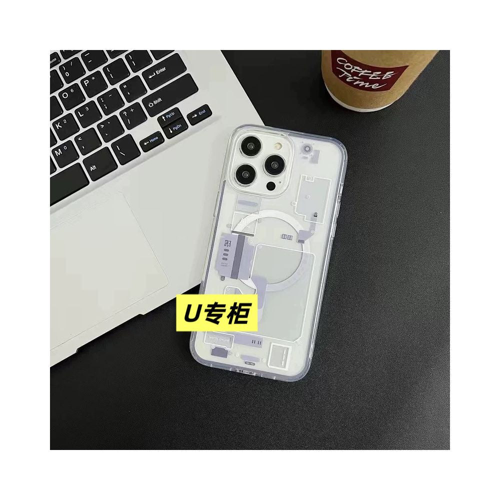Spigen 3D Stereoscopic Special Circuit Diagram Suitable for Apple iPhone 17 16 15 14 13 12 Pro Max Phone Case MagSafe Magnetic Protective Cover Silicone Anti Drop Case 16