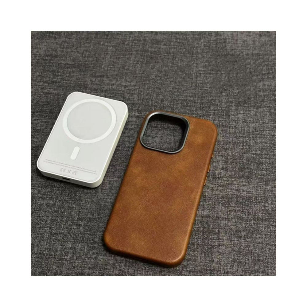 Camera button integrated suitable for iPhone 16 Promax leather magnetic phone protective case Apple 15 Pro high end business retro leather case 14pm anti drop 13 protective case 16plus all inclusive 1 image 3